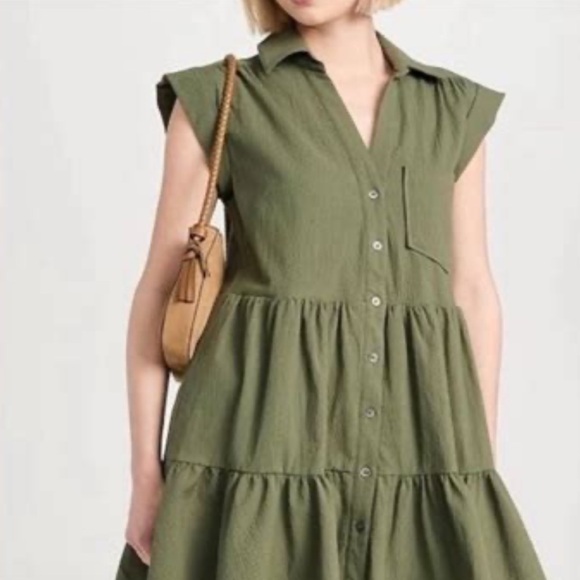 Veronica Beard Dresses & Skirts - LIKE NEW and HTF Veronica Beard Stone Green 
Trisha Textured Mini, Sz S